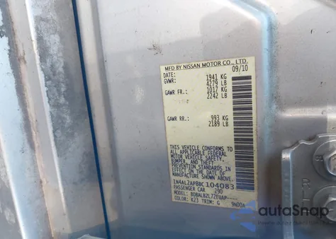 2011 Nissan Altima 2.5 S из США, поврежденный, VIN 1N4AL2AP8BC104083